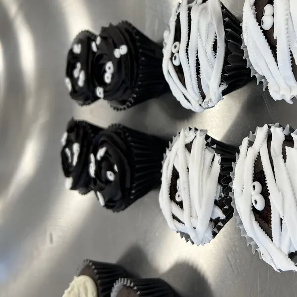 Creature Black Velvet and Ganache Cupcakes